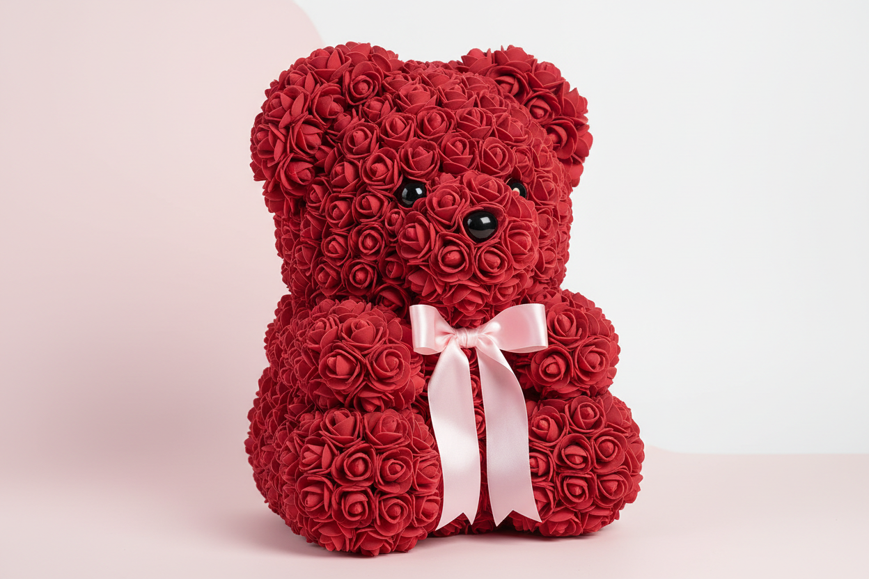 gift for forever , rose bear
